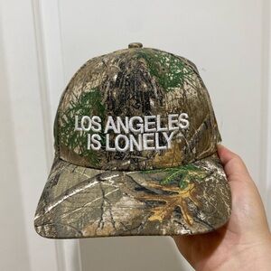 Realtree X Lonely Ghost Los Angeles Is Lonely Camo Hat OSFM SnapBack RARE